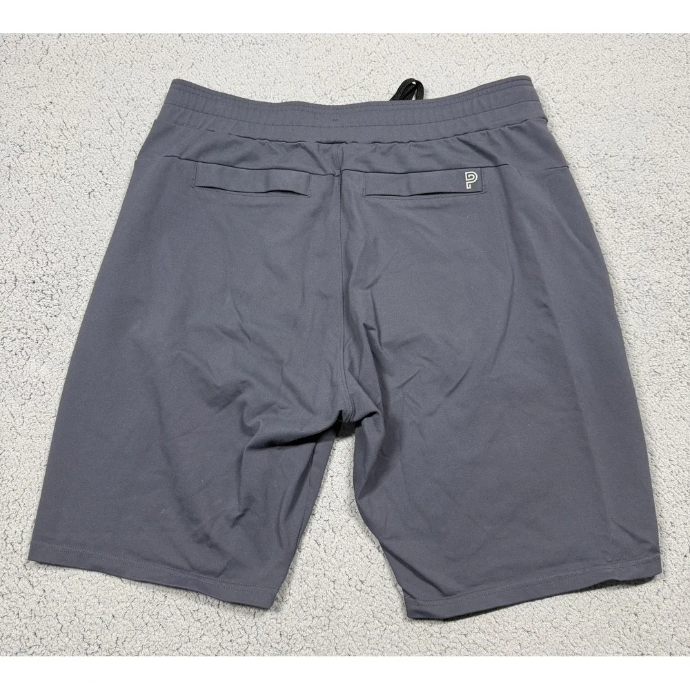 Public Rec Shorts Mens‎ 36 Blue Athletic Nylon Stretch Zip Pockets Drawstring